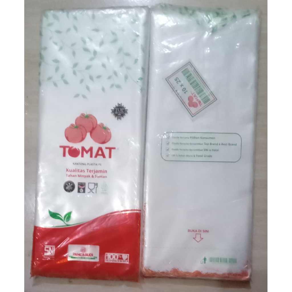 Plastik PE Merk Tomat  Uk. 10x25