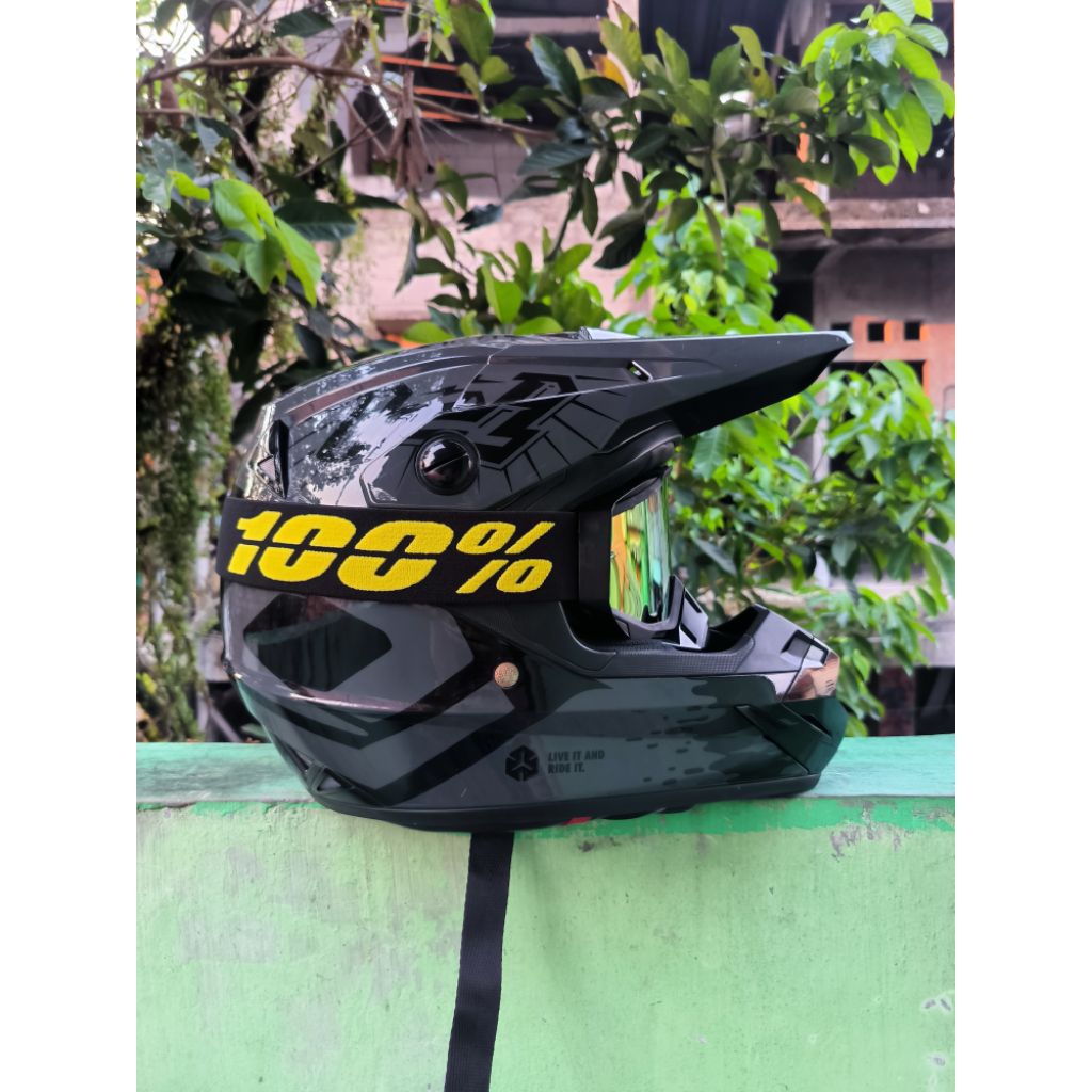 Helm RSV ORCA  | ORCA hitam | Helm Supermoto