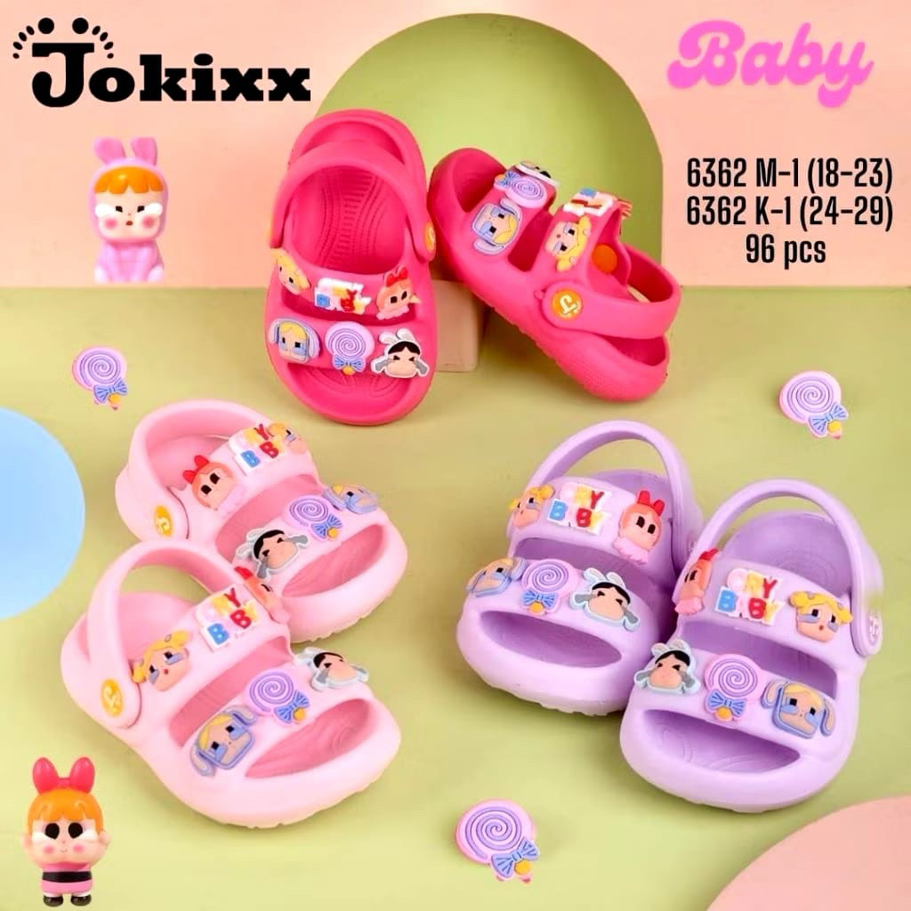 JOKIXX SANDAL ANAK PEREMPUAN TALI BELAKANG TALI KARET