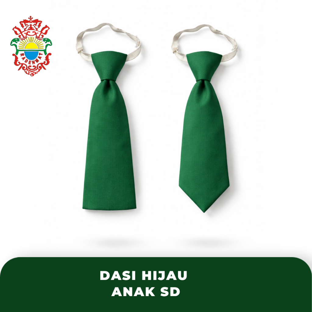 Dasi Sekolah MI | Dasi Seragam Anak Bordir Logo Rapi Resmi Siap Pakai