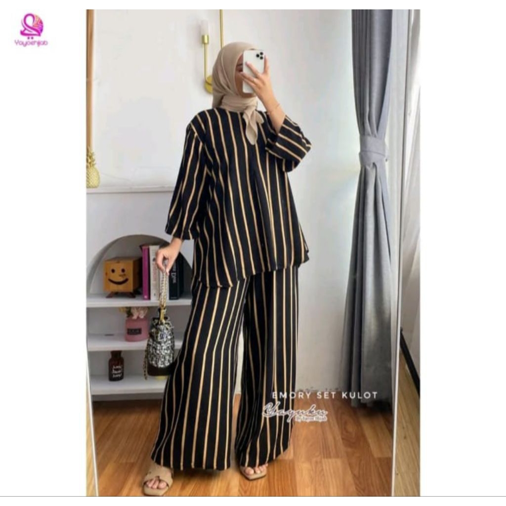 Emory one set kulot rayon viscose