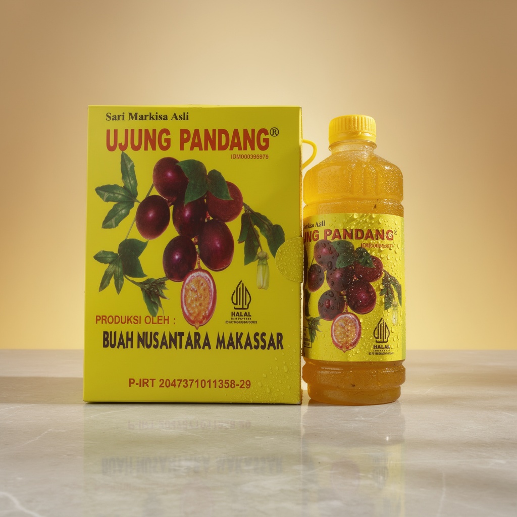 Sirup Sari Markisa Asli Ujung Pandang - Minuman Jus Oleh Oleh Khas Makassar Segar Halal