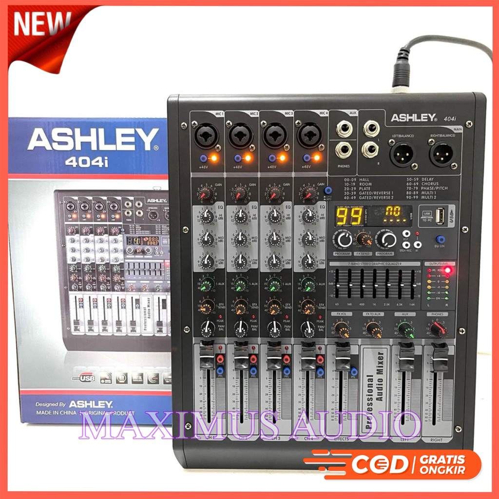 Promo Audio Mixer Audio Ashley 404i Original 4 Channel Mixing 404i 404 i USB Player With Recording T