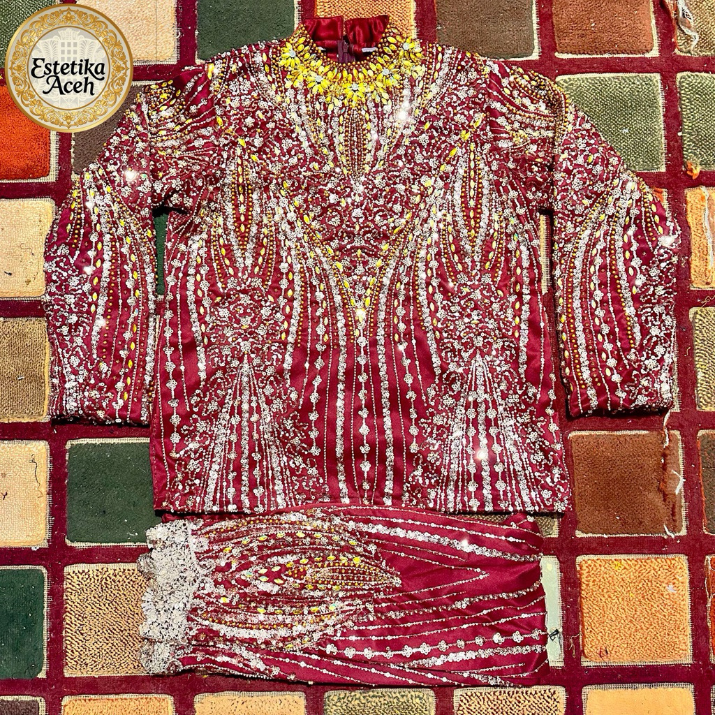 BAJU PENGANTIN ACEH FULLPAYET MEWAH/BAJU PENGANTIN CEWEK ACEH