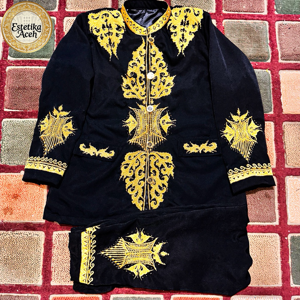 BAJU PENGANTIN ACEH COWOK BORDIR/BAJU ACEH COWOK