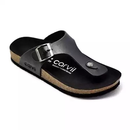 TERMURAH-Sandal kasual pria Carvil Benzo Romeo 02 - sandal kulit - size 38 - 43 - 100% original