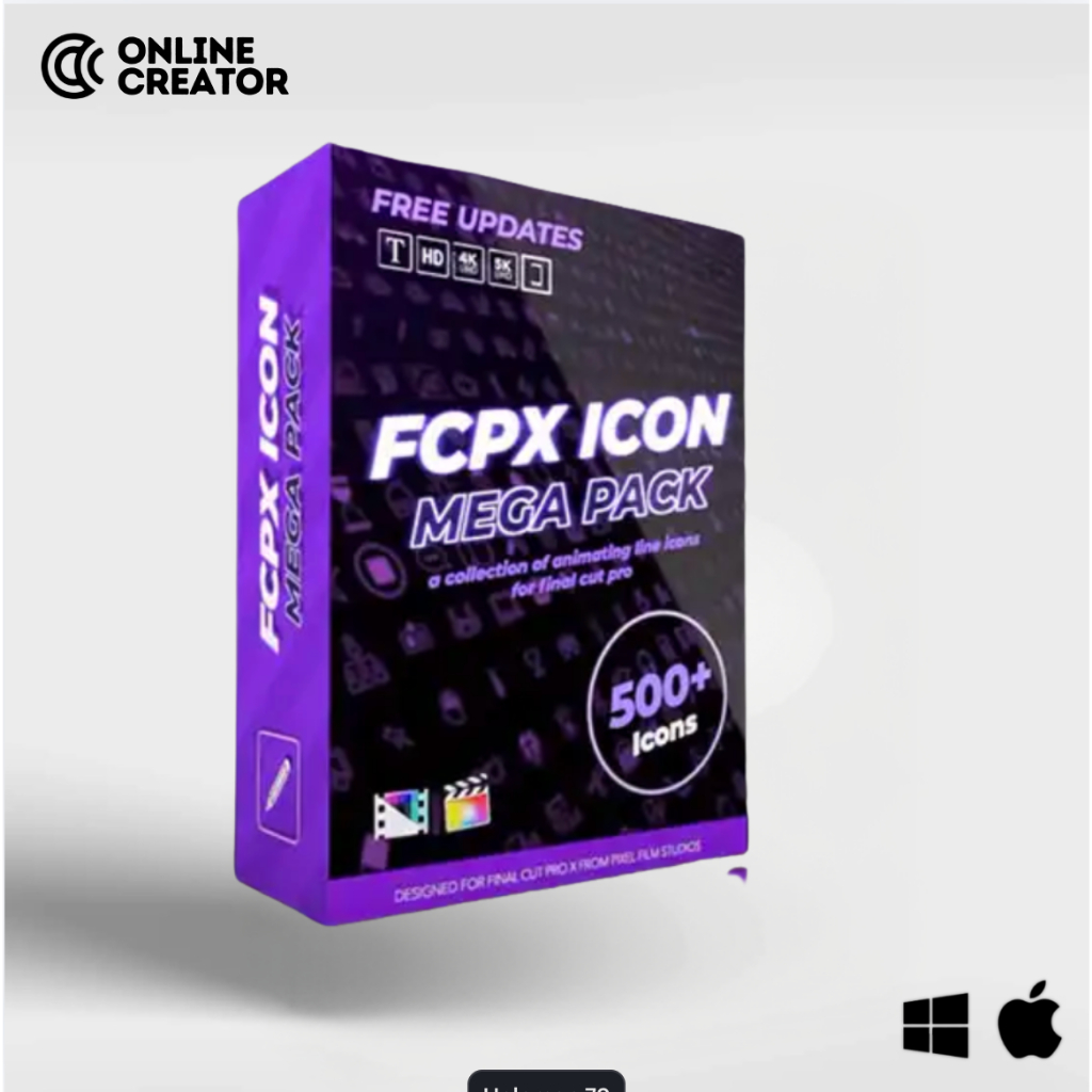 FCPX Icon Mega Pack  Final Cut Pro Plugin
