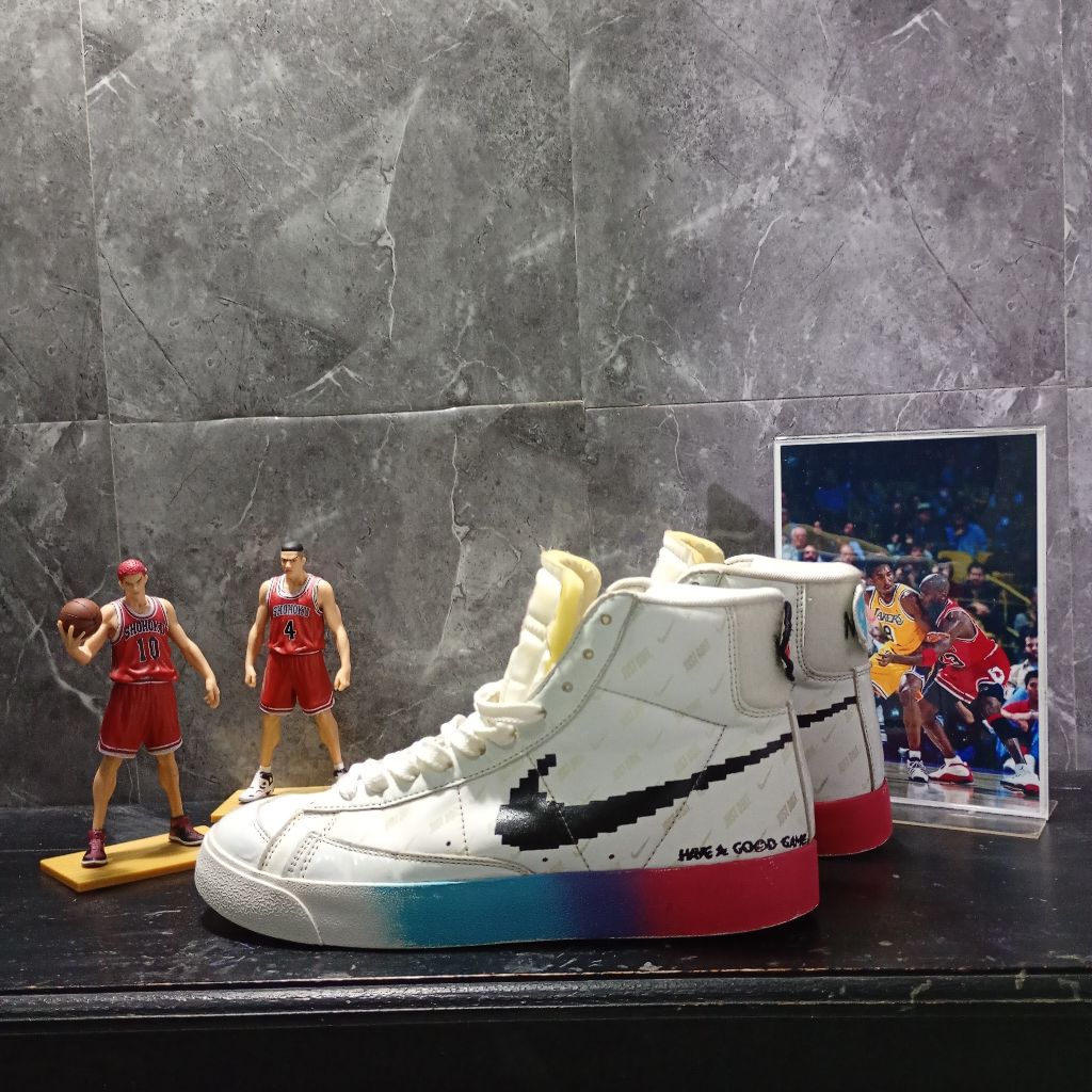 SEPATU BRANDED KONDISI ISTIMEWAH  Nike Blazer Mid '77 Vintage "Have A Good Game". ukuran 42 insol 26