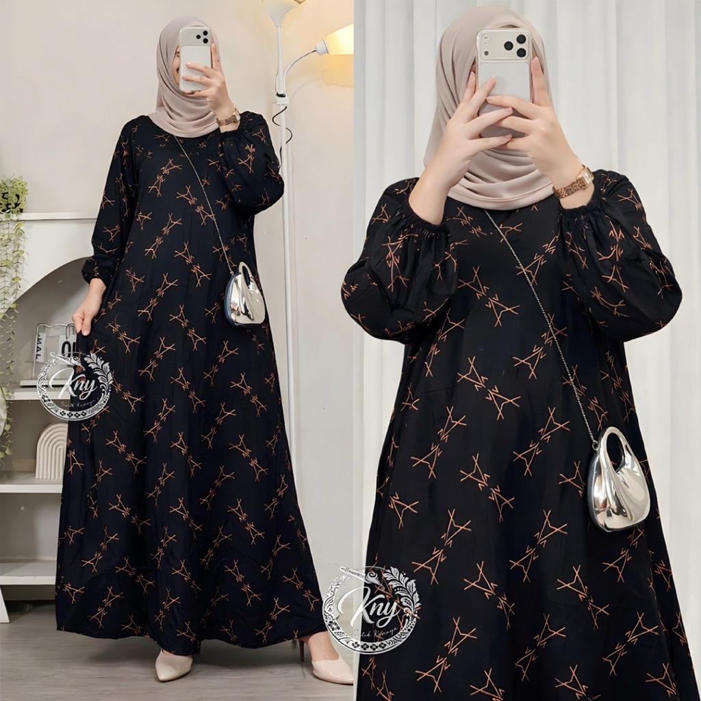 Daster Arab Lengan Panjang Busui Bumil HomeDress -Batik Kanaya