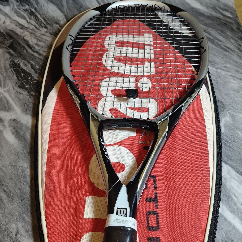 RAKET TENIS WILSON K FACTOR K THREE BEKAS MULUS SIAP PAKAI 253 GRAM