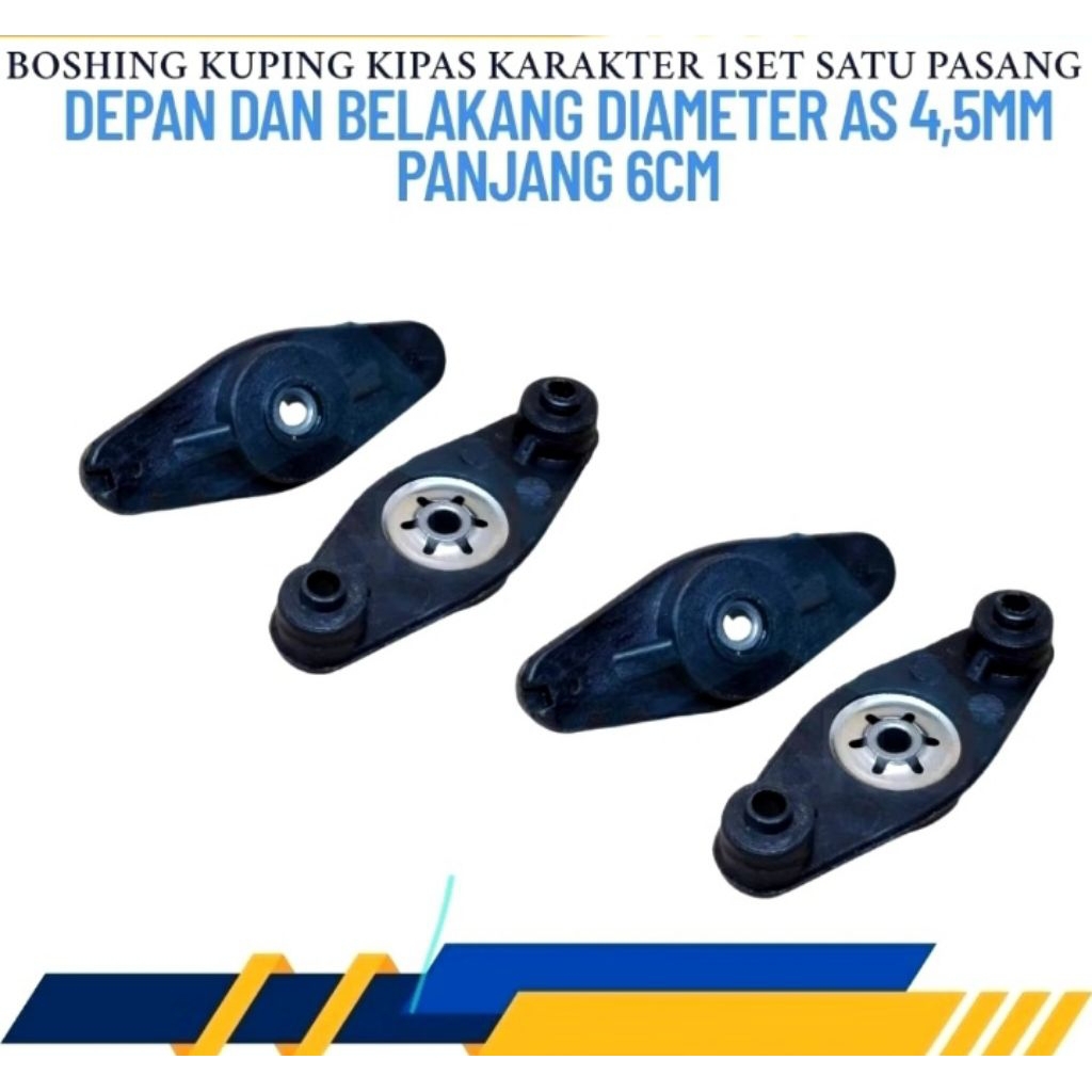 Boshing Kipas Angin Karakter 6-8 Inci - Model Karakter Menarik, Diameter Lubang 4mm, Pengiriman Rand
