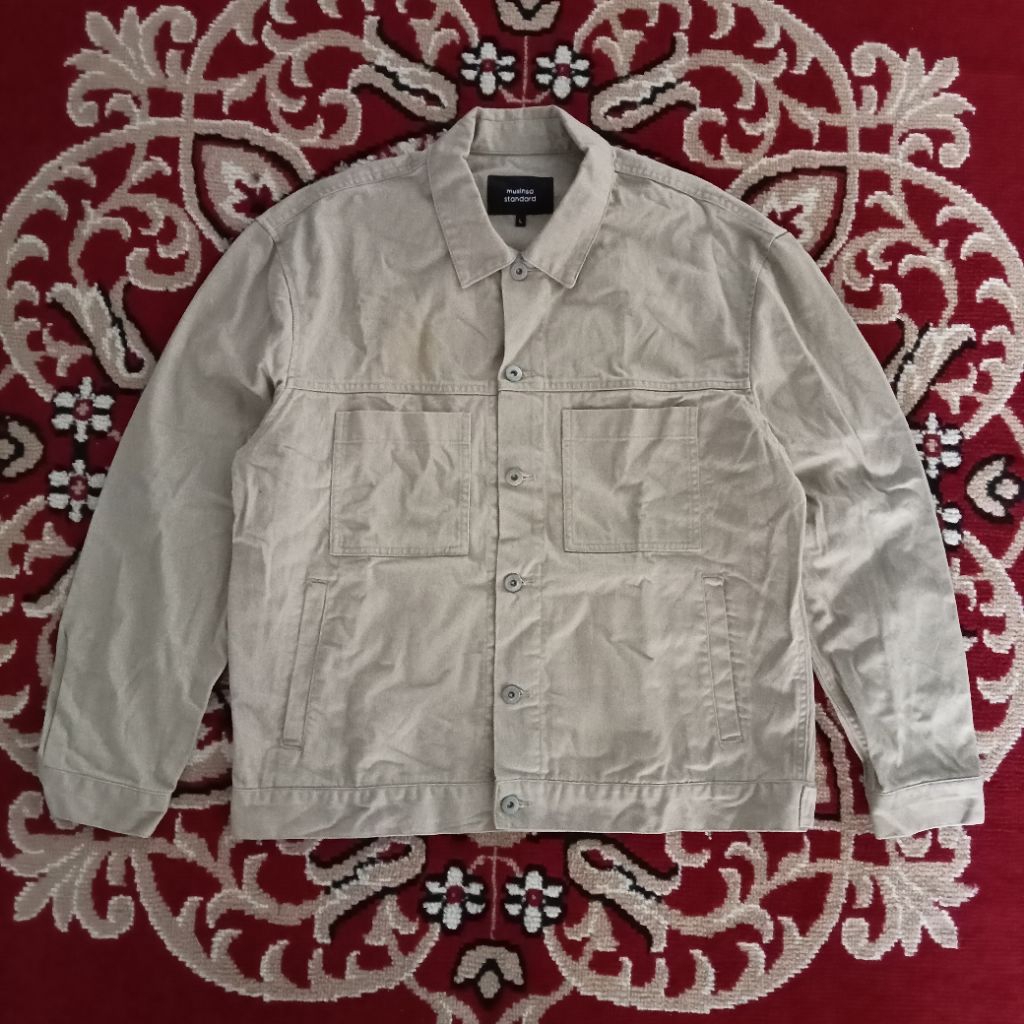 Musinsa Standard Outer Denim Jacket Jeans Cream