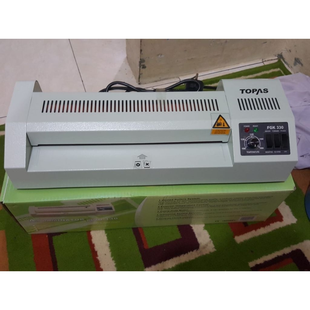 Mesin Laminasi Panas Dingin Roll A3+ 33cm Topas FGK 330 Laminating Machine Topas FGK 330mm