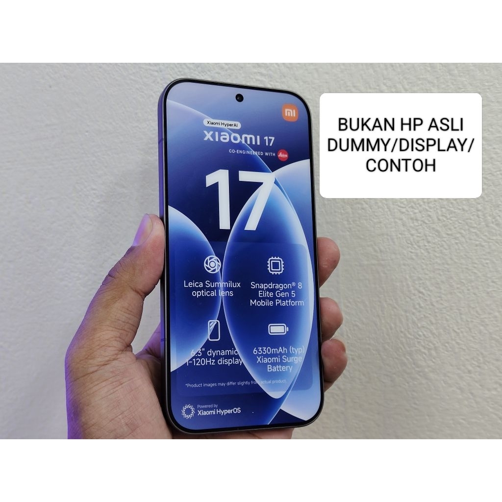 DUMMY XIAOMI 17 BLACK ORI MULUS/BUKAN HP ASLI/DIAPLAY/CONTOH/PAJANGAN