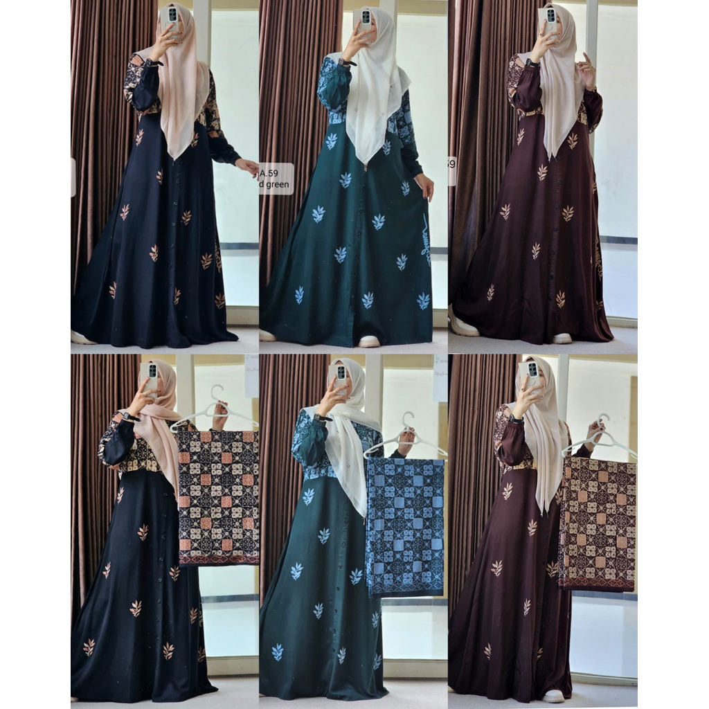 (READY) GAMIS TWILL KLOK A BISA COUPLE SARUNG TERBARU ORI ELZEIMA