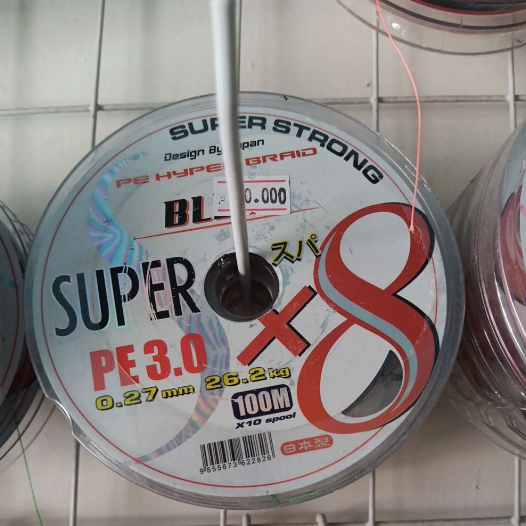 PE Super Bless Super Strong 100 meter PE 1.0, PE 2.0, PE 3.0