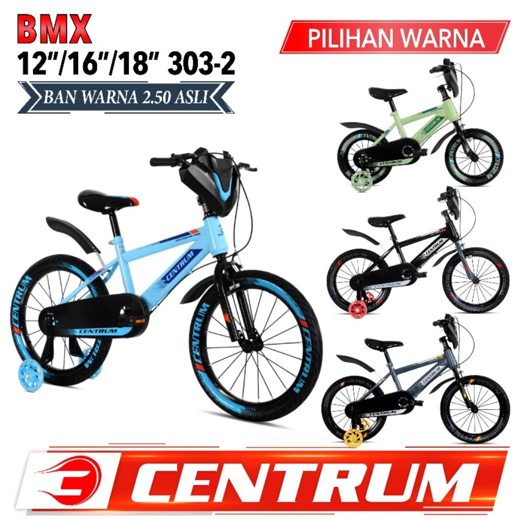 SEPEDA BMX 18 centrum  BAN 2.50 TEBENG MUSIK