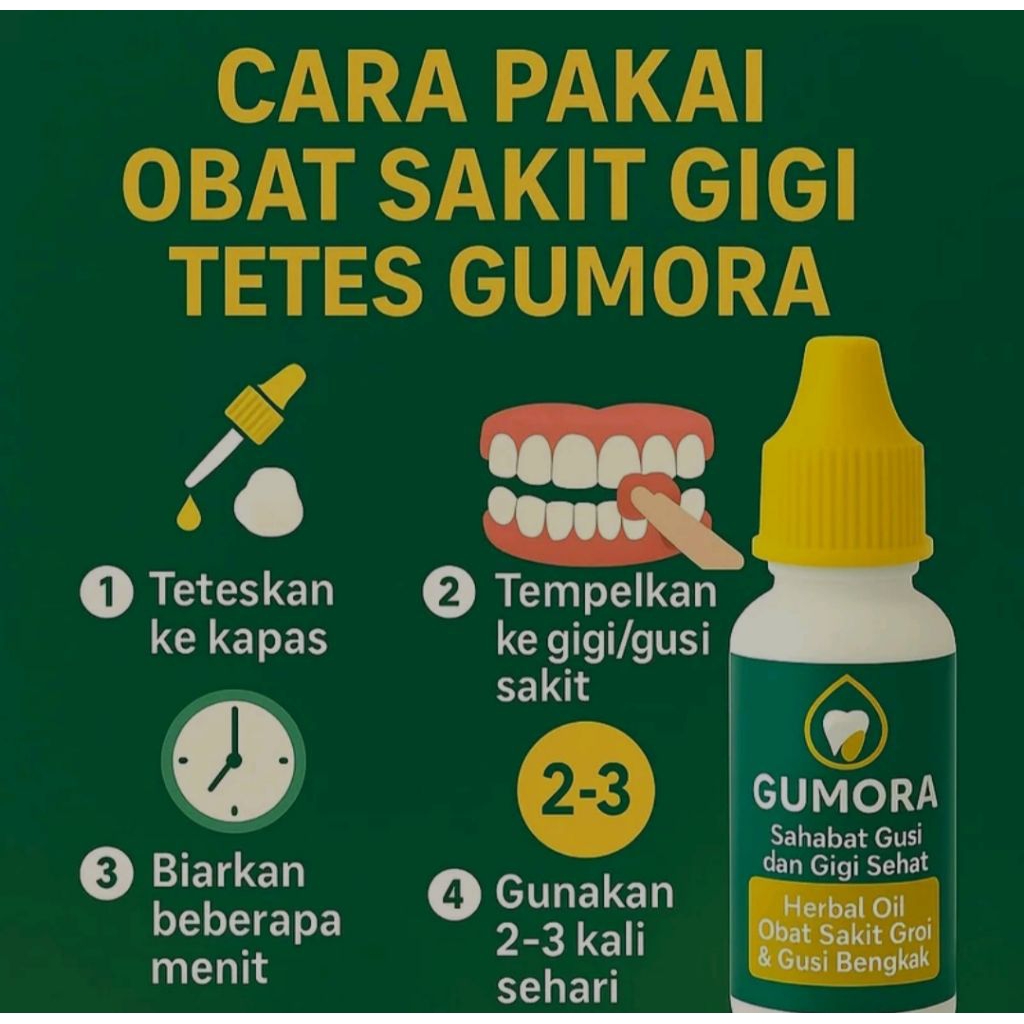 Gumora Obat Sakit Gigi Herbal Ampuh 100%