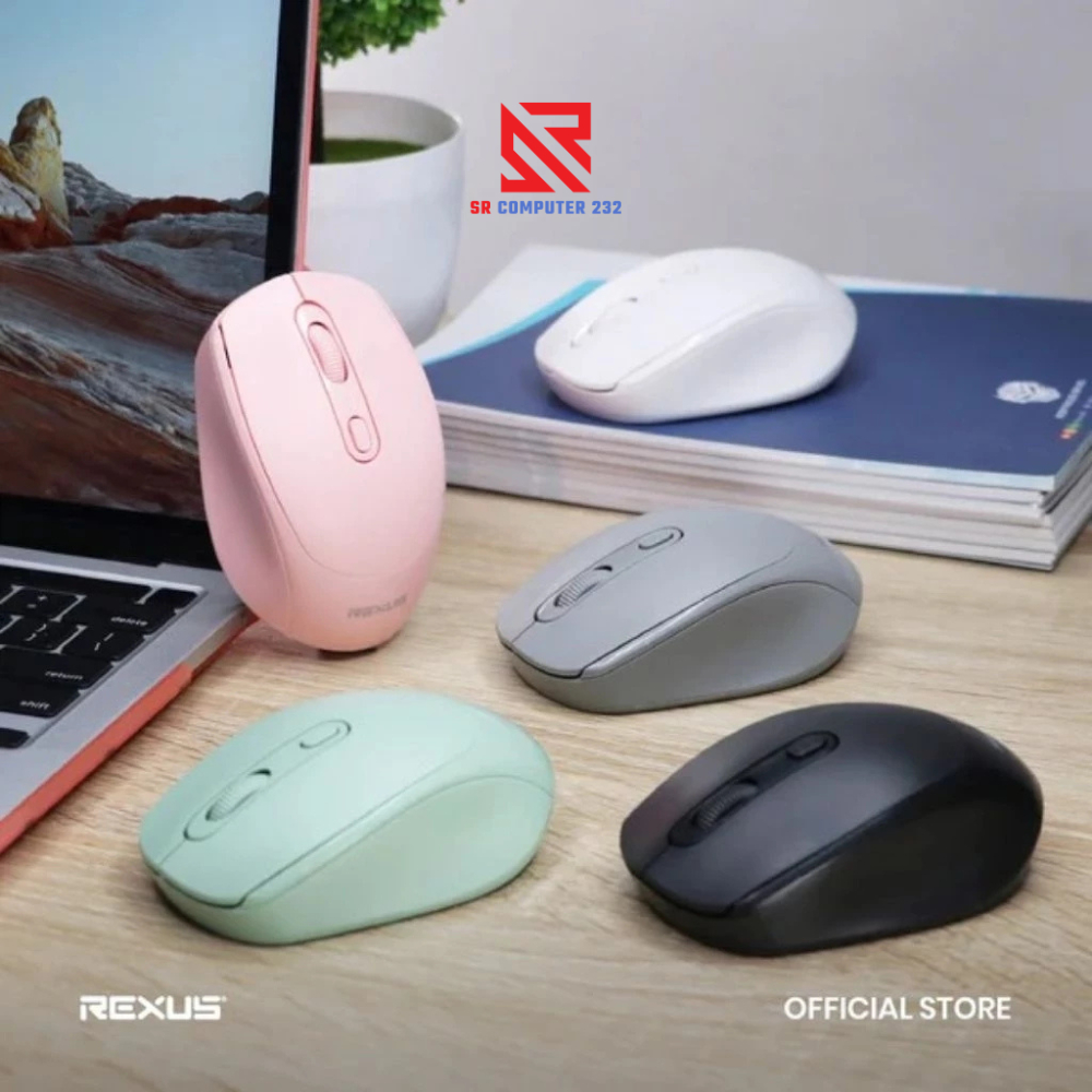 Rexus Q35 Mouse Wireless with Silent Click Office Mouse Tanpa Kabel