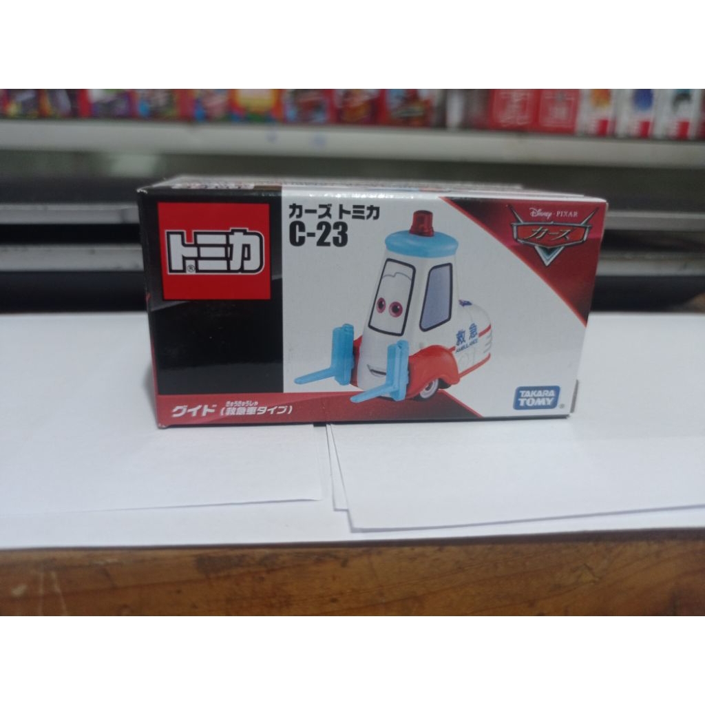Tomica cars c-23 Guido Ambulance Disney pixar Takara Tomy mainan bahan besi murah
