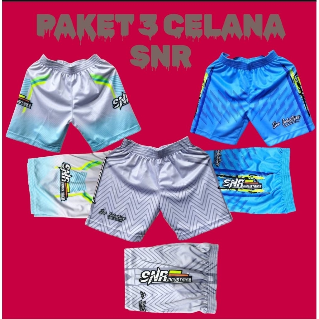 paket 3 celana voli snr industries voli PAKET CELANA SNR INDUSTRIES VOLI FULL PRINTING VOLI CELANA S
