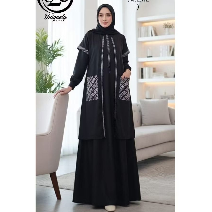 maheswari retania gamis batik modern by butik U2C