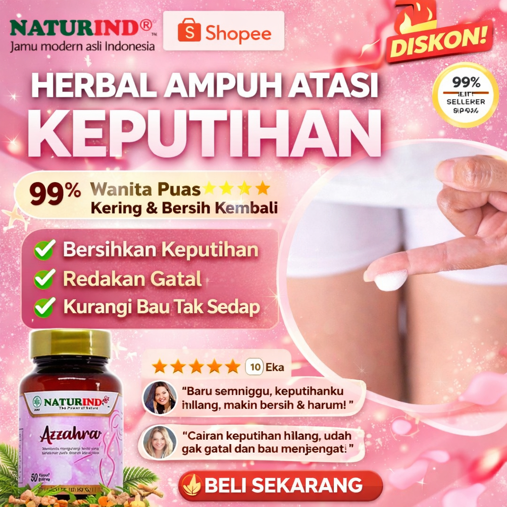 Naturindo Azzahra Obat Keputihan Azzahra Telat Haid Nyeri Datang Bulan Naturindo Ampuh