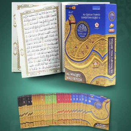 Al-Quran Tajwid Lanjutan Iqro 6 Per Juz, Edisi Per Juz, Tajwid Warna, Panduan Garis Waqof