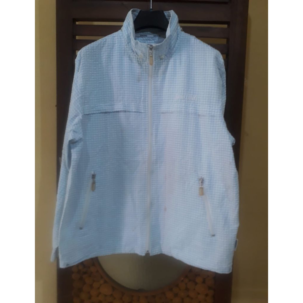 SPALDING WINDBREAKER JACKET PL GY-DA