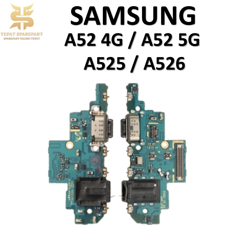 FLEXIBEL PAPAN CAS SAMSUNG A52 4G / A52 5G / A525 / A526 + CONNECTOR CHARGER + CONNECTOR HANDSFREE +