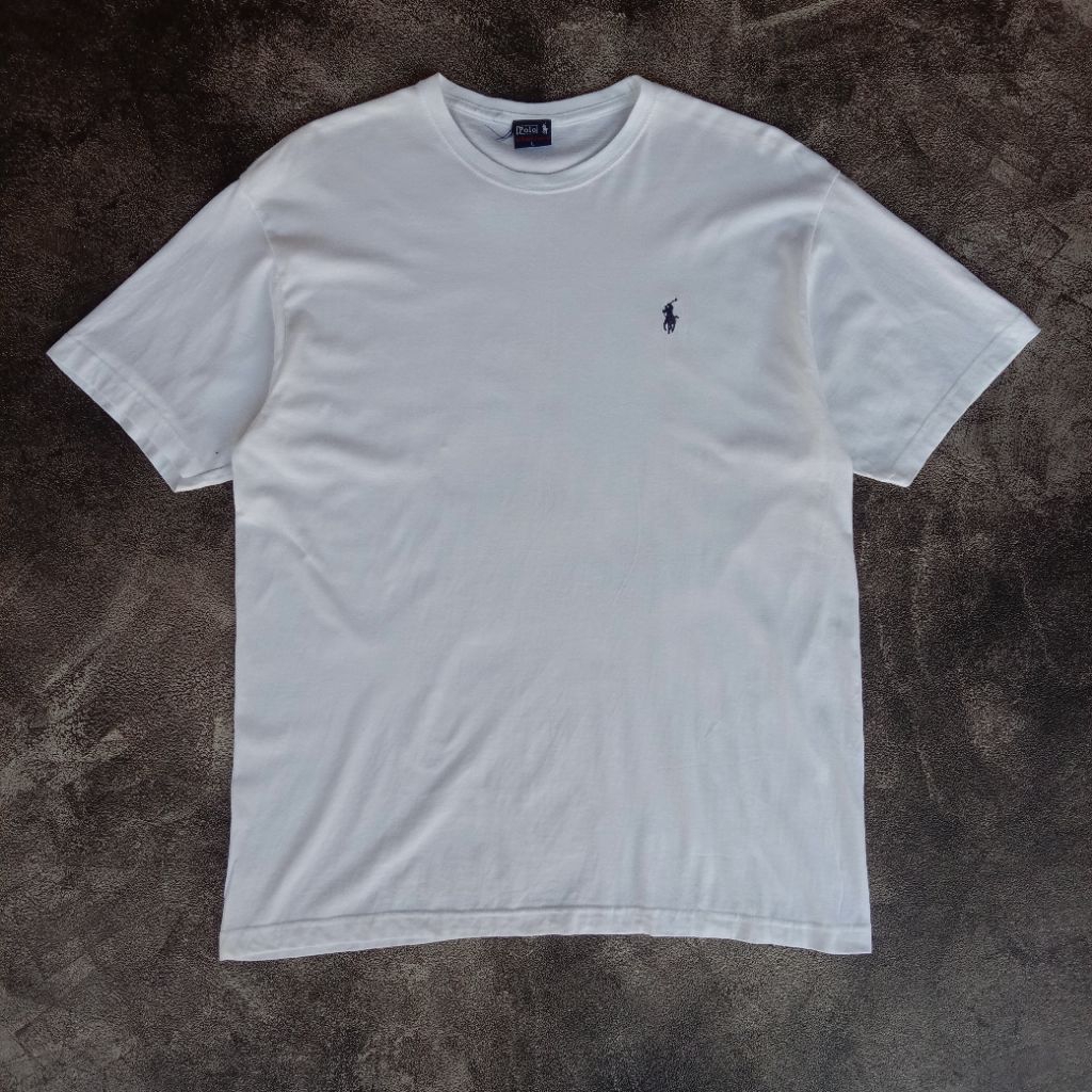 T-shirt Polo Ralph Lauren Classic simple logo, kaos Polo Ralph Lauren white, kaos polo Ralph Lauren