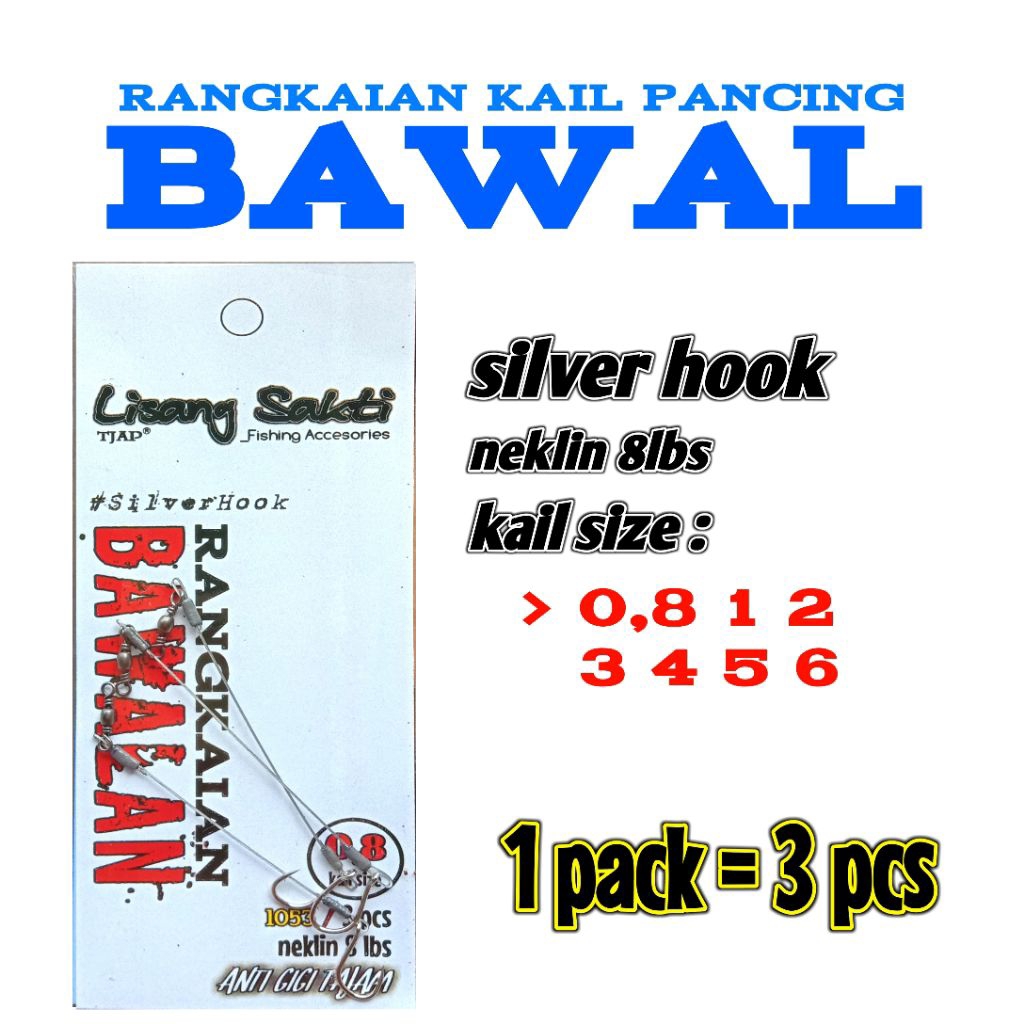 Pancing Bawal Neklin SILVER HOOK