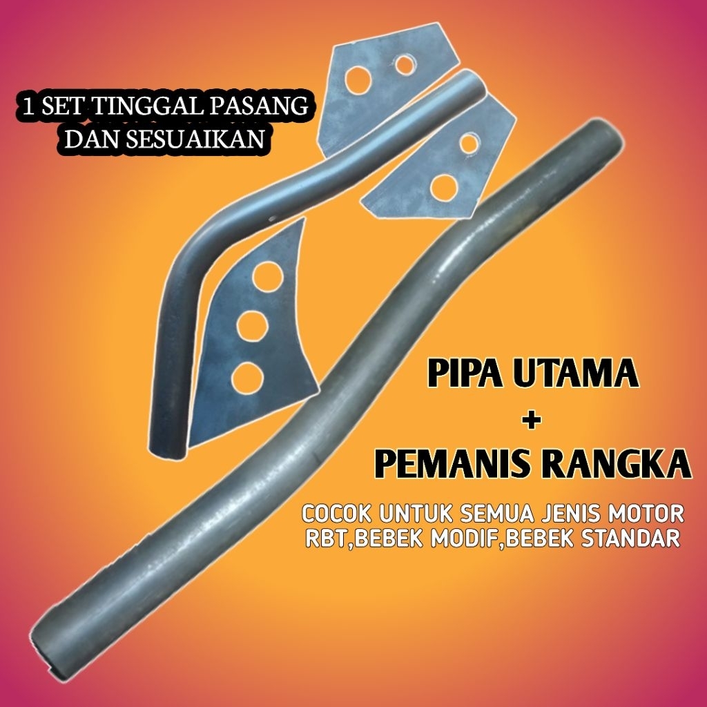 RANGKA UTAMA RBT TEBAL - PIPA UTAMA RBT - BEBEK MODIF - BEBEK STANDAR