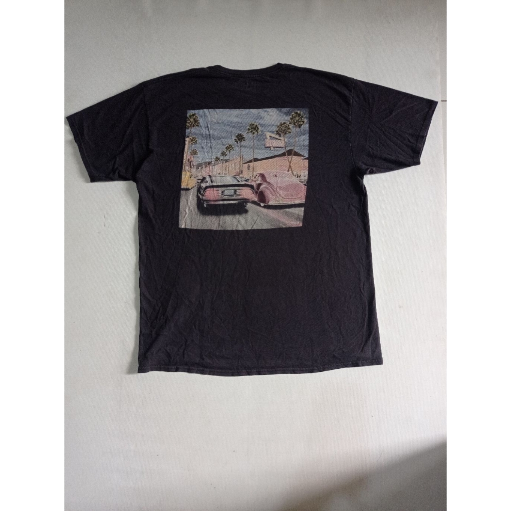 Kaos T Shirt In-N-Out Burger California Vintage Size XL Build Up Warna Hitam Faded Second Brand In-N