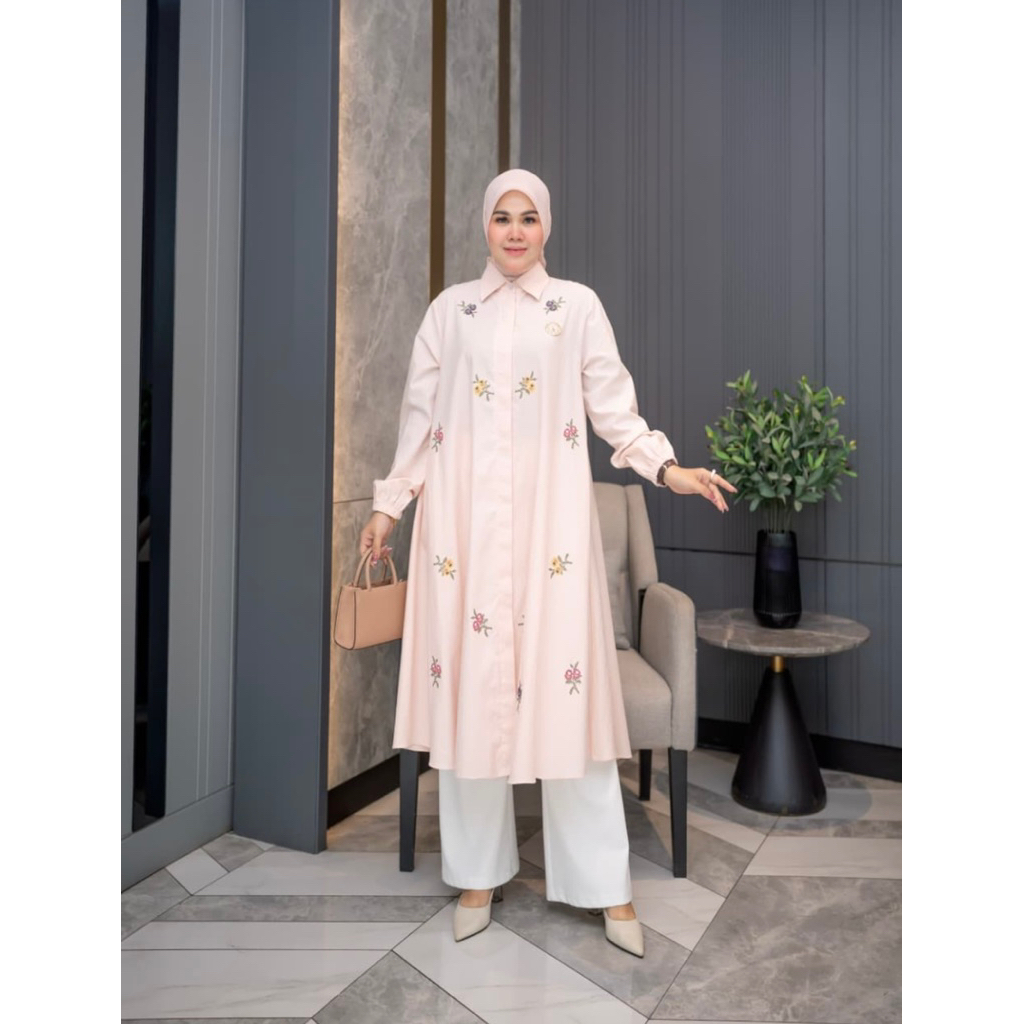tunik tulip winody/atasan kekinian/hijab friendly