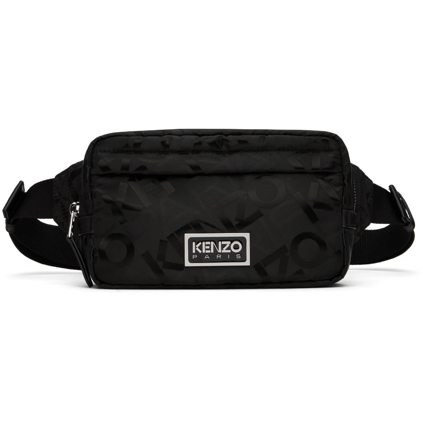 Kenzo Logo Jacquard Zipped Belt Bag / Tas Branded Original