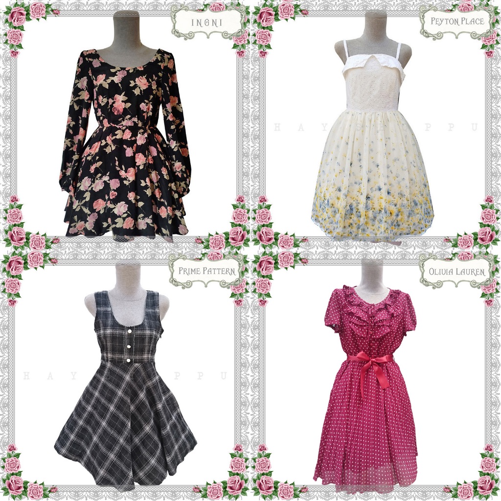 READY 225_DRESS KAWAII PREMIUM CANTIK AXES FEMME, TITTY & CO, LIZ LISA, SECRET HONEY DLL