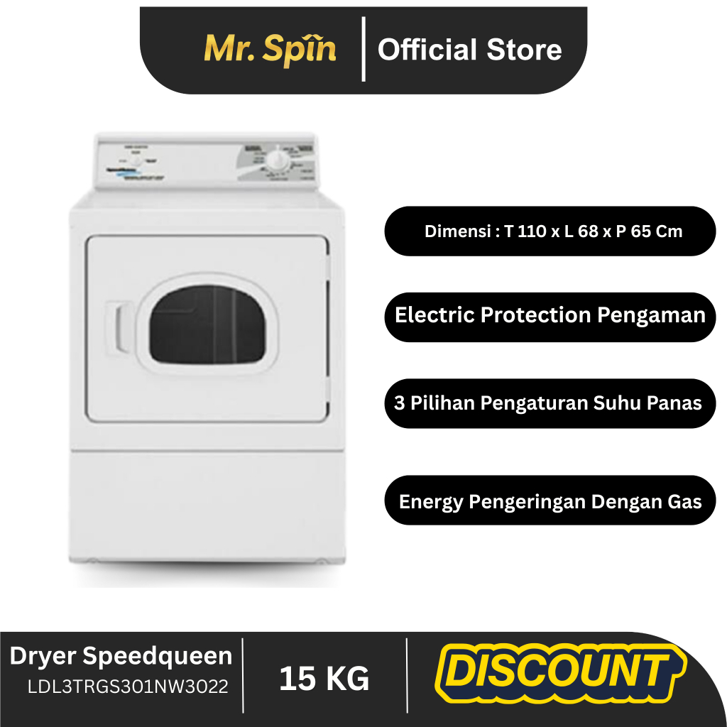 Mesin Pengering Dryer Speed Queen 15 kg SUPER PROMO