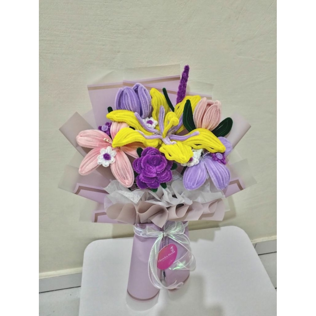 bucket bunga kawat bulu | bucket bunga kawat bulu tangle |