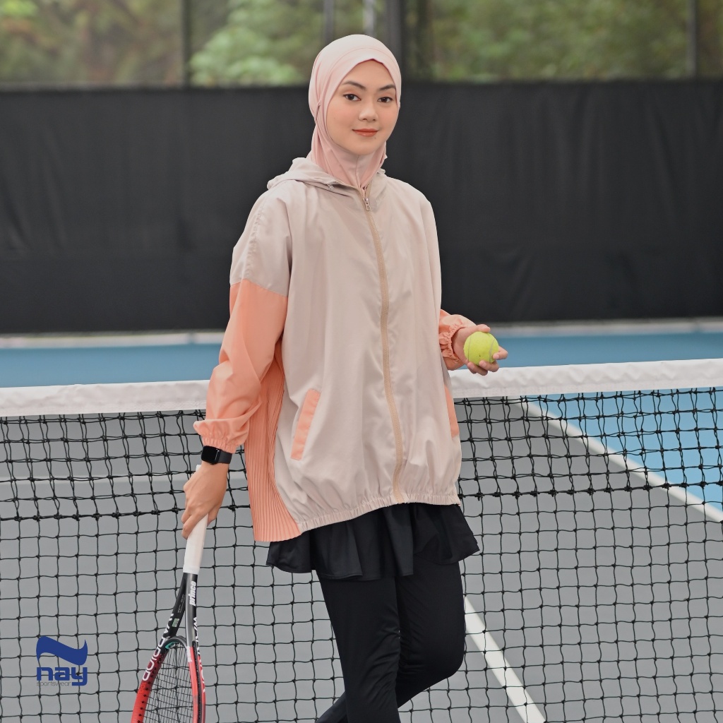 Jacket Olahraga Wanita Parasut Oversized - Heera Jacket