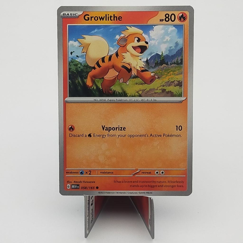 Kartu TCG Pokemon EN Original Growlithe MEW 058/165