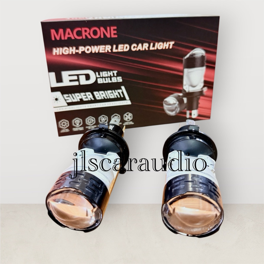 Lampu Mini Projie Led H4 Macrone / led mobil mini Projie projector h4 M6 pnp pure 40 watt putih 6000