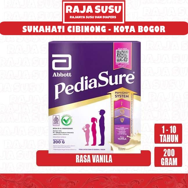 PEDIASURE VANILA 200GR - RAJA SUSU