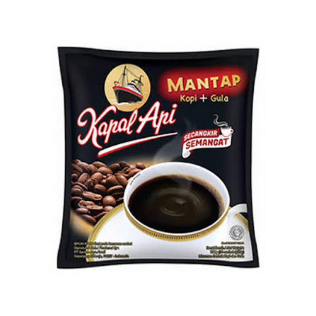 (1 dus) kopi kapal api mantap+gula/kapal api mantap( wajib baca deskripsi.)