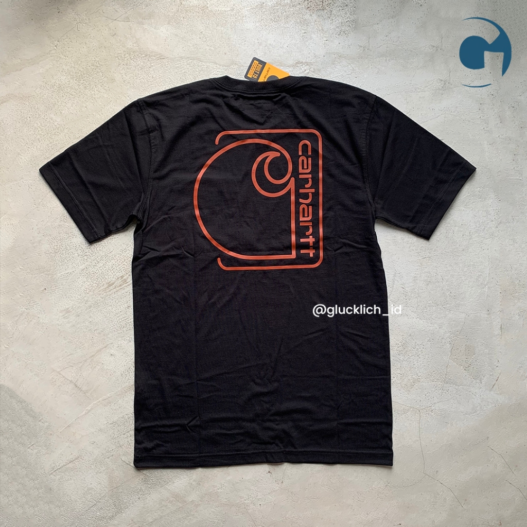 Carhartt, Relaxed Fit Pocket C Graphic Tee in Black