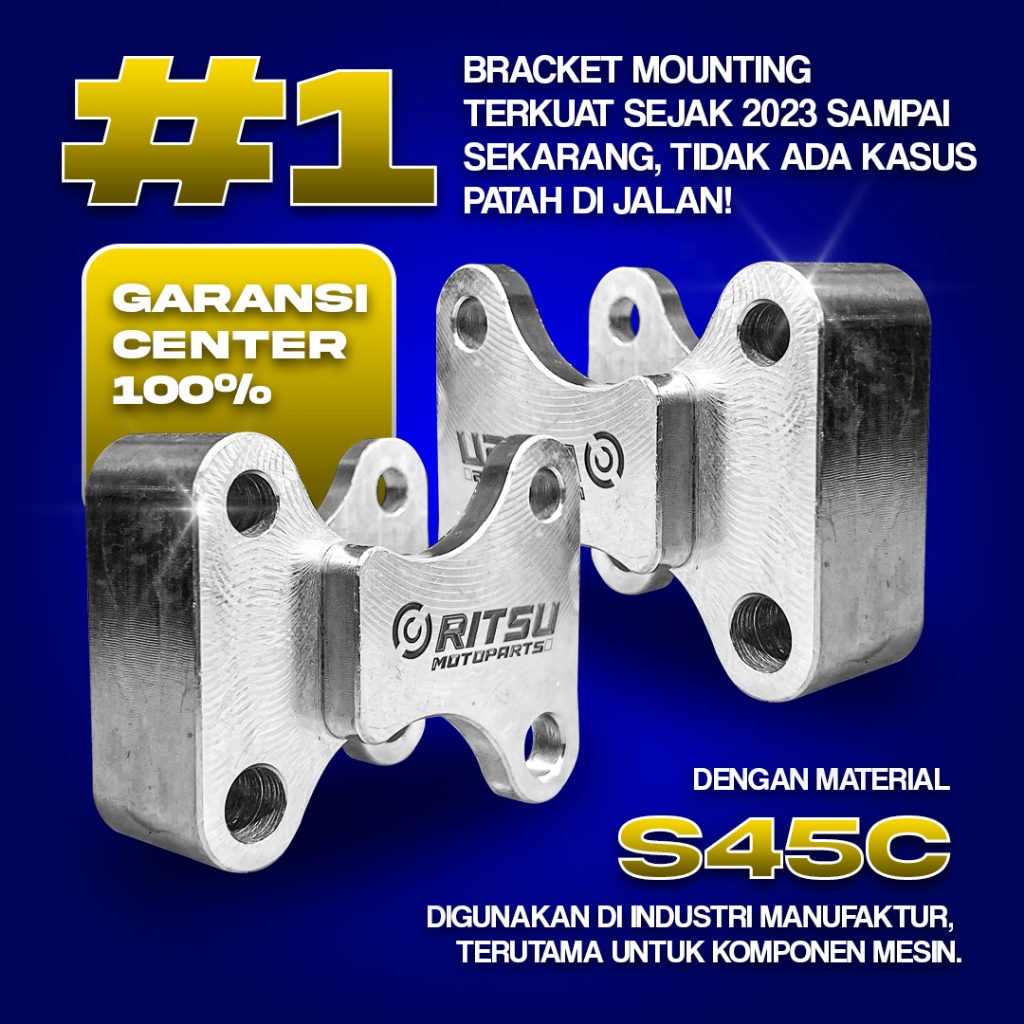 BRACKET MOUNTING CNC UNTUK ALL MAXI NEW| Oritsu Motoparts