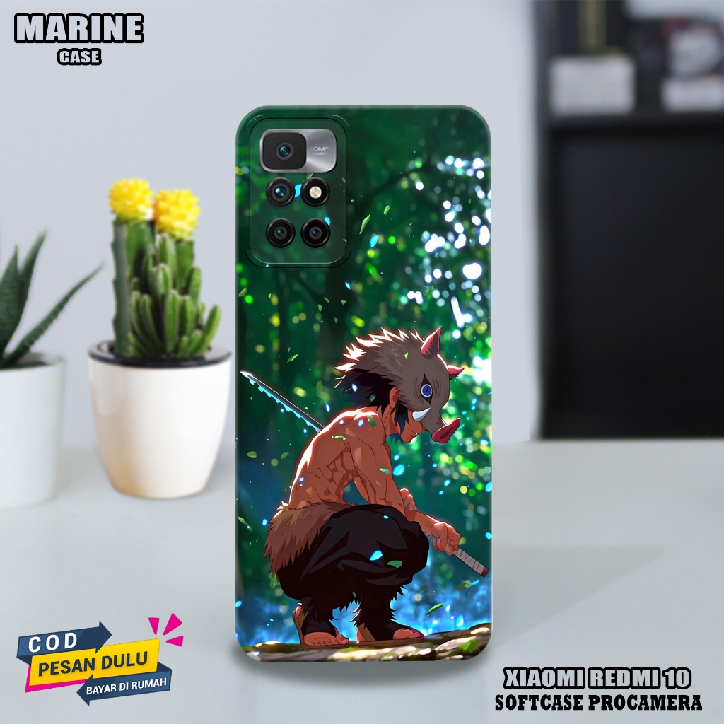 case xiaomi redmi 10 / redmi 10 2022 ( anime kimetsu ) xiaomi redmi 10 / redmi 10 2022 - casing hp  