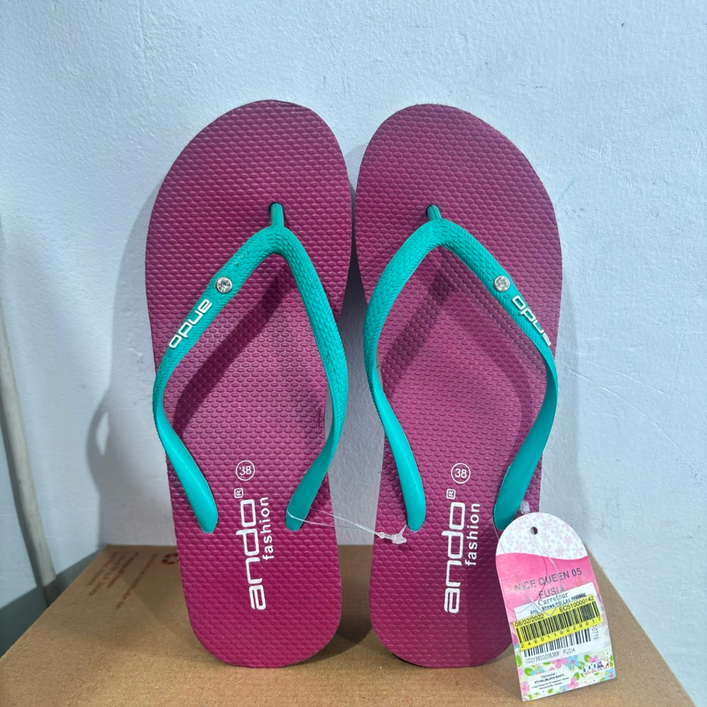 [PROMO HARGA SPESIAL] Sandal Wedges Karet Ando Nice Queen 05 (38-40)