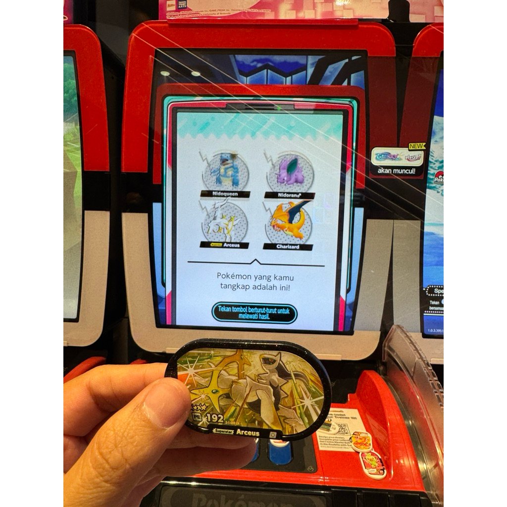 [PROMO] Pokemon Mezastar Mezatag Pokemon Dewa G1 - ARCEUS / MEWTWO
