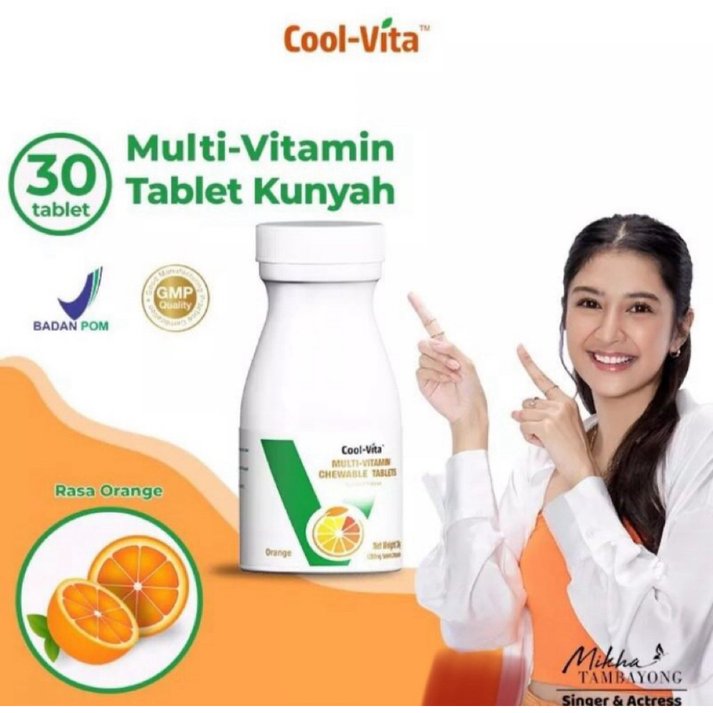 Coolvita Multivitamin Kunyah 30 Tablet Penggemuk Badan